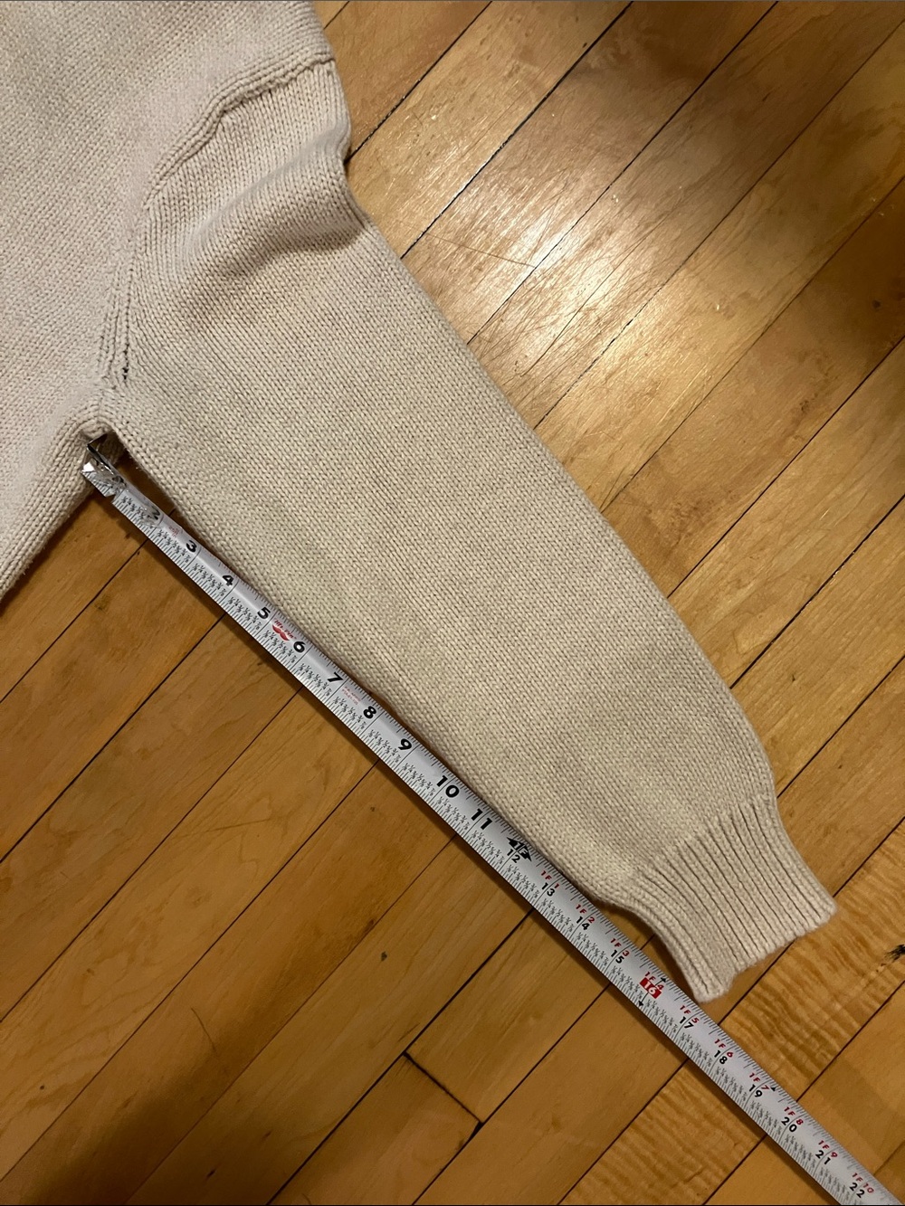 J Crew Always Rower Roll Neck Off White Cotton Sweater Size Large - Picture 9 of 9